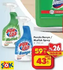 PORÇÖZ BANYO/MUTFAK SPREY 750 ML